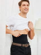 Men's Seamless High-Waist Boning Support Shorts