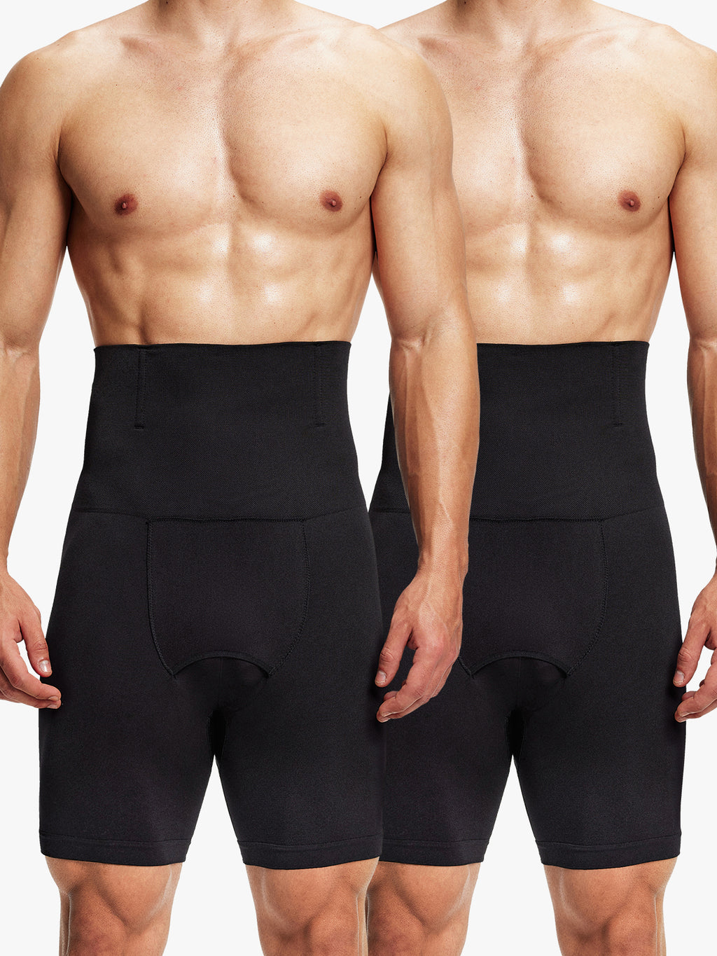 Men's Seamless High-Waist Boning Support Shorts