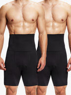 Men's Seamless High-Waist Boning Support Shorts