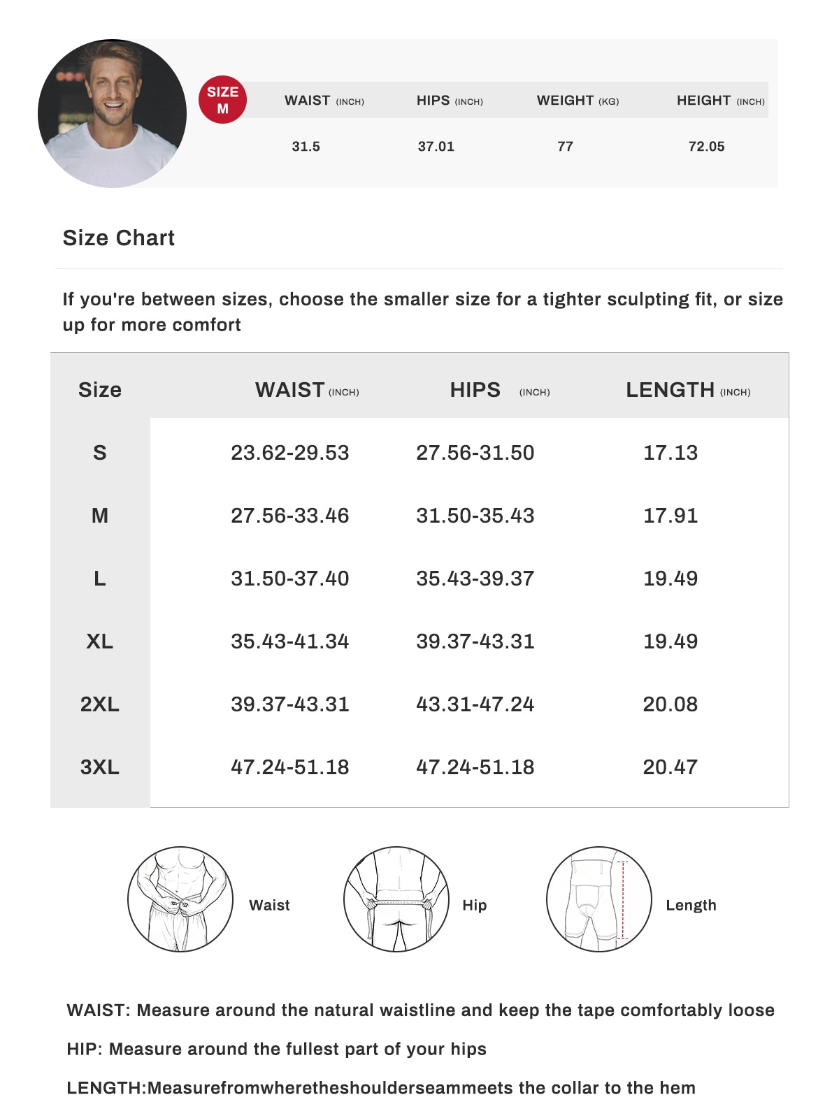 Men's Seamless High-Waist Boning Support Shorts