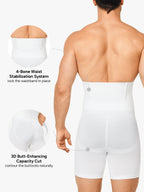 High Waist Steel Boning Support Shorts for Men