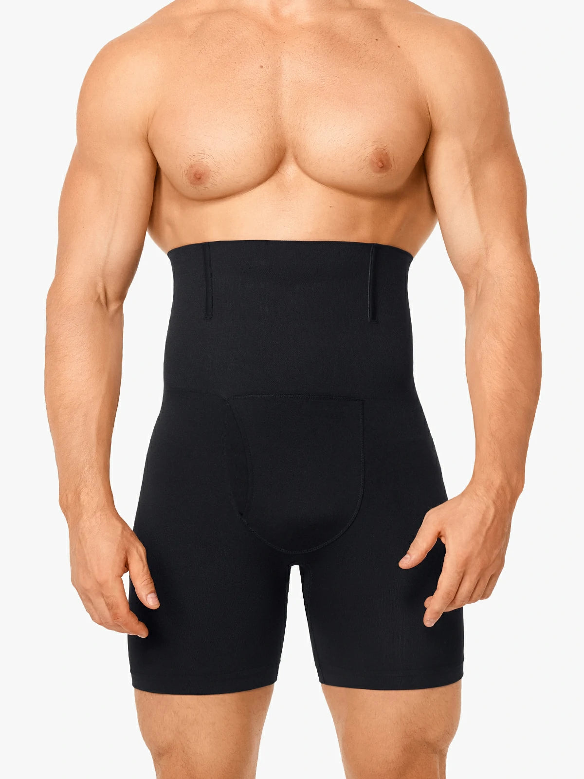 High Waist Steel Boning Support Shorts for Men Main image