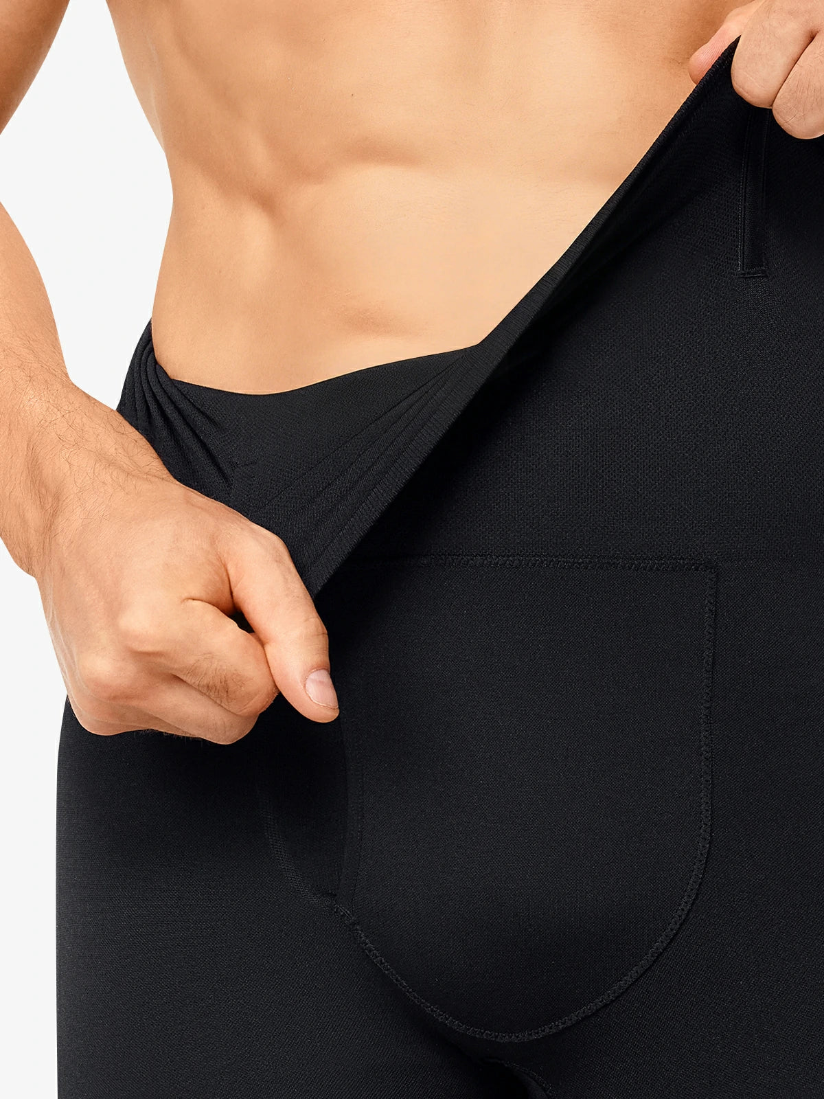 High Waist Steel Boning Support Shorts for Men