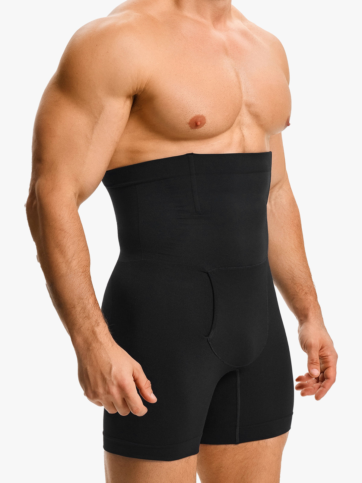 Men's High Waist Body Shaper Shorts with Steel Boning Support Secondary image