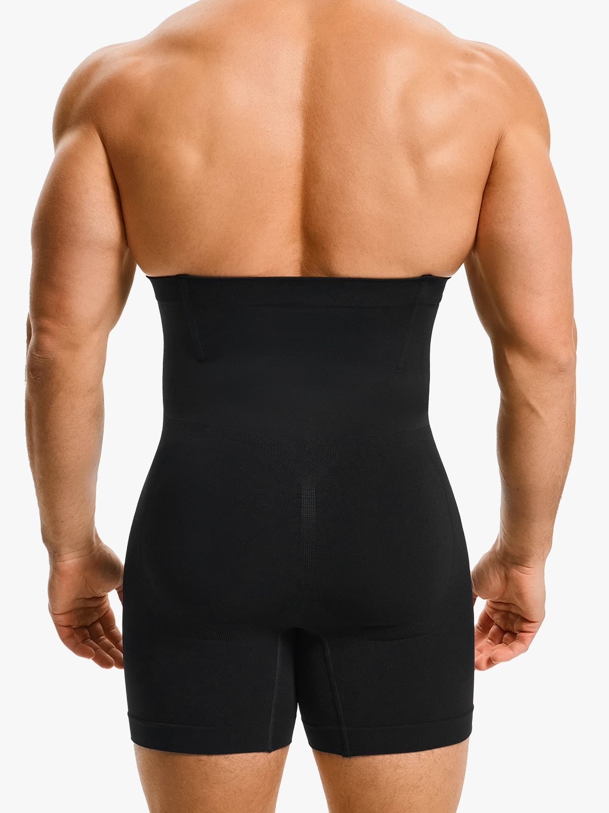 Men's High Waist Body Shaper Shorts with Steel Boning Support