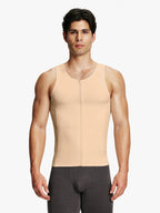 Zipper Belly Compression Workout out Waist Trainer Shapewear Tank Top