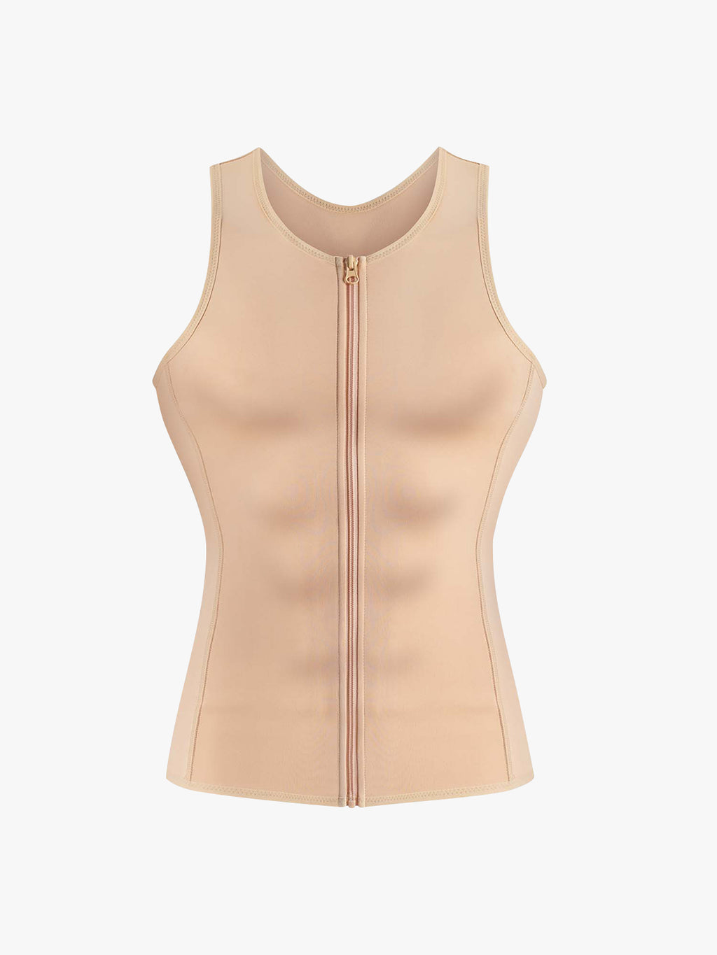 Zipper Belly Compression Workout out Waist Trainer Shapewear Tank Top