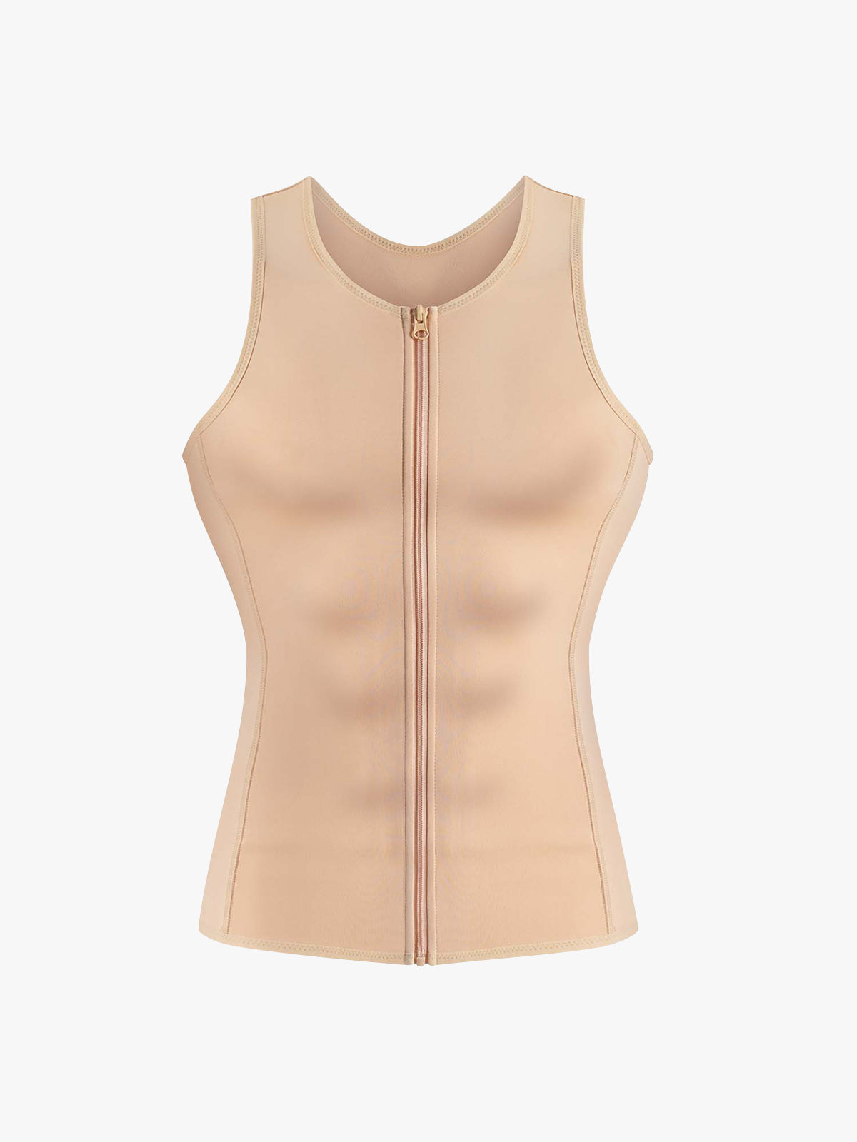 Zipper Belly Compression Workout out Waist Trainer Shapewear Tank Top