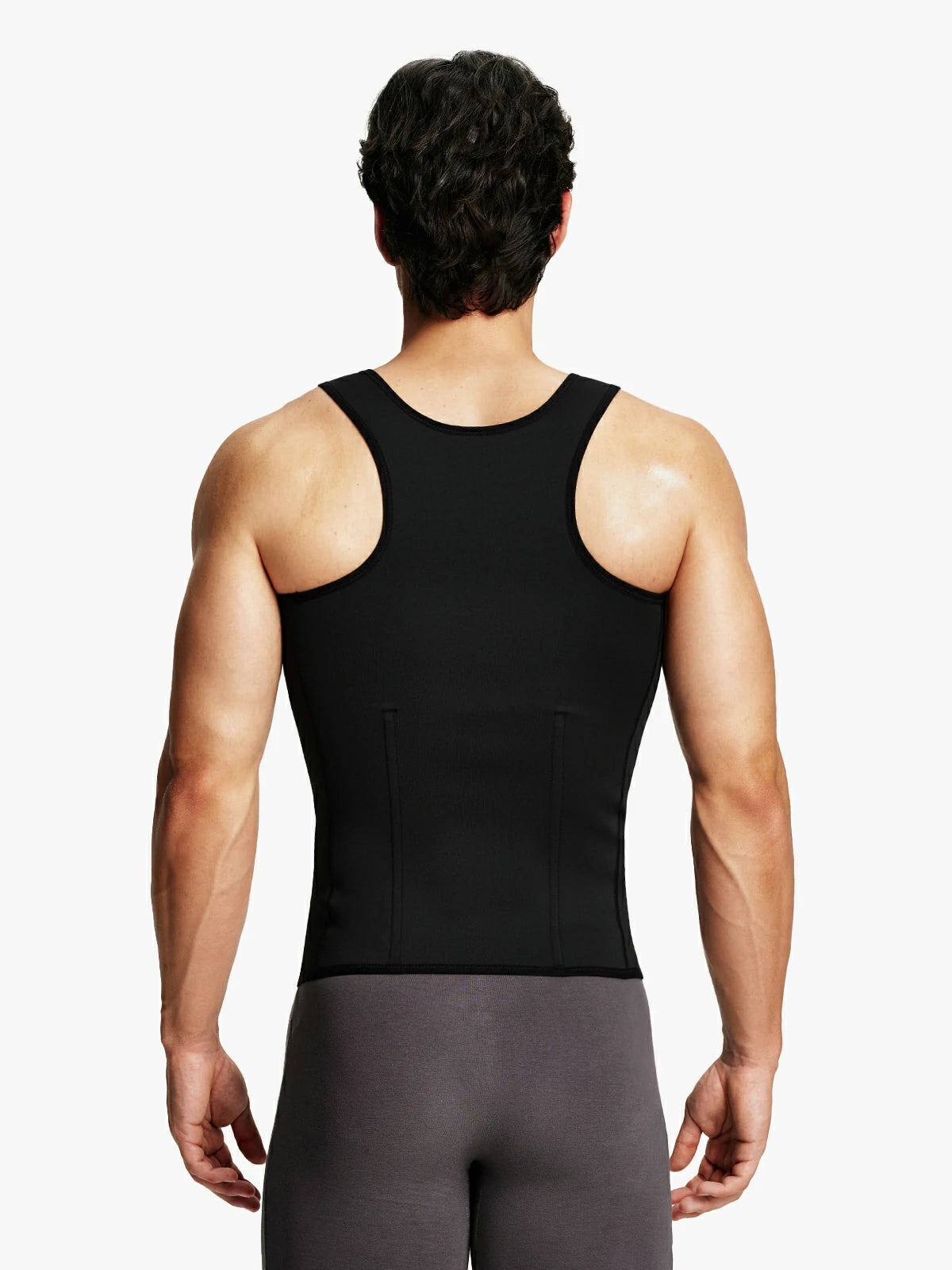 Zipper Belly Compression Workout out Waist Trainer Shapewear Tank Top
