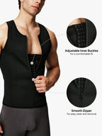 Zipper Belly Compression Workout out Waist Trainer Shapewear Tank Top