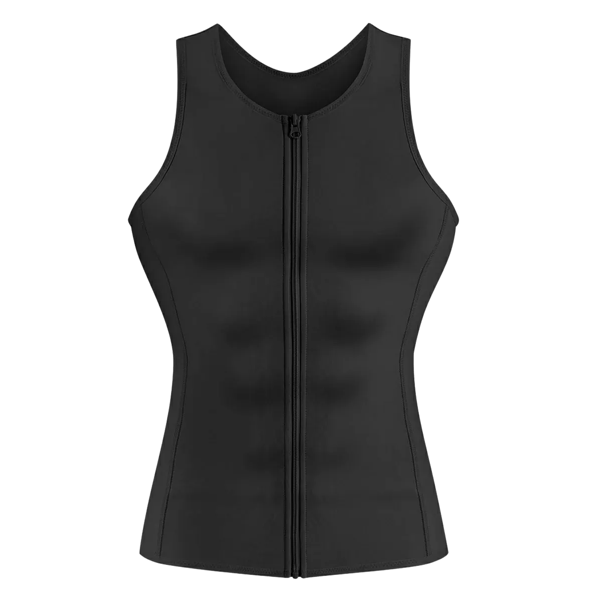 Zipper Belly Compression Workout out Waist Trainer Shapewear Tank Top