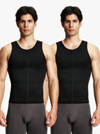 Zipper Belly Compression Workout out Waist Trainer Shapewear Tank Top