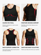 Zipper Belly Compression Workout out Waist Trainer Shapewear Tank Top