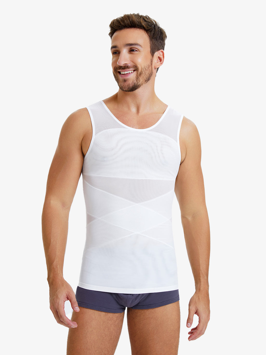 Mesh Breathable Compression Tank Top for Men