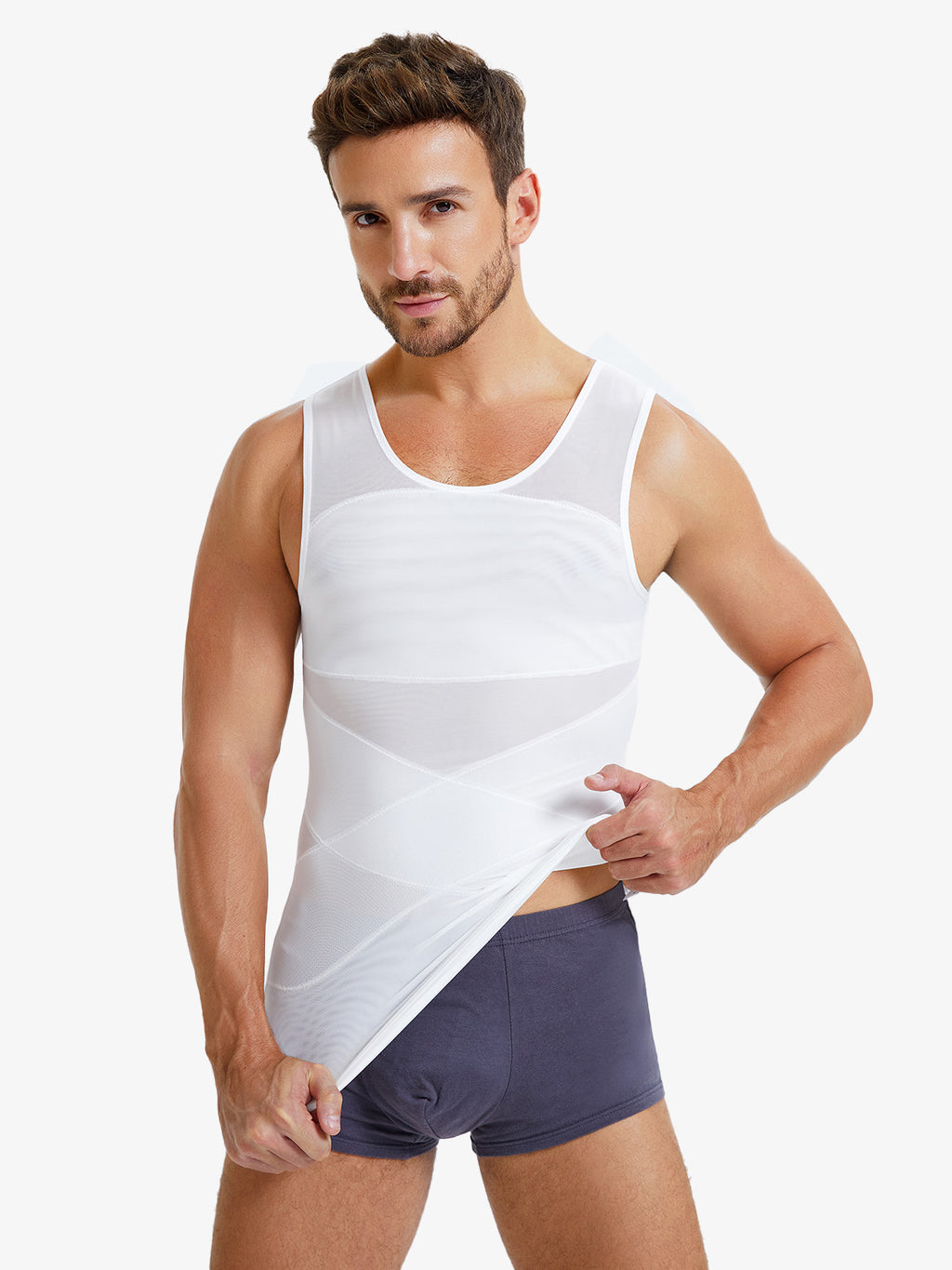 Mesh Breathable Compression Tank Top for Men
