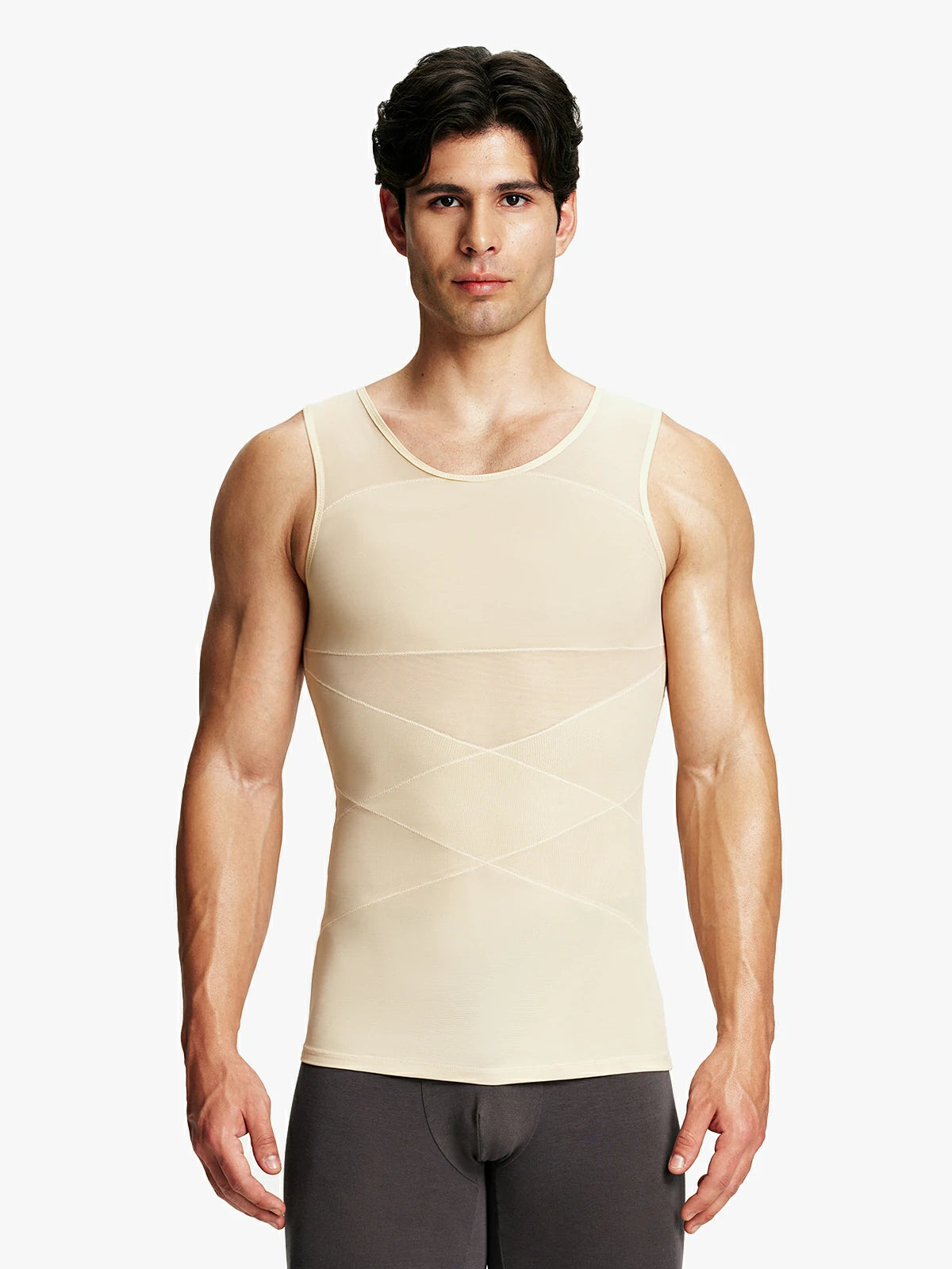 Mesh Breathable Compression Tank Top for Men