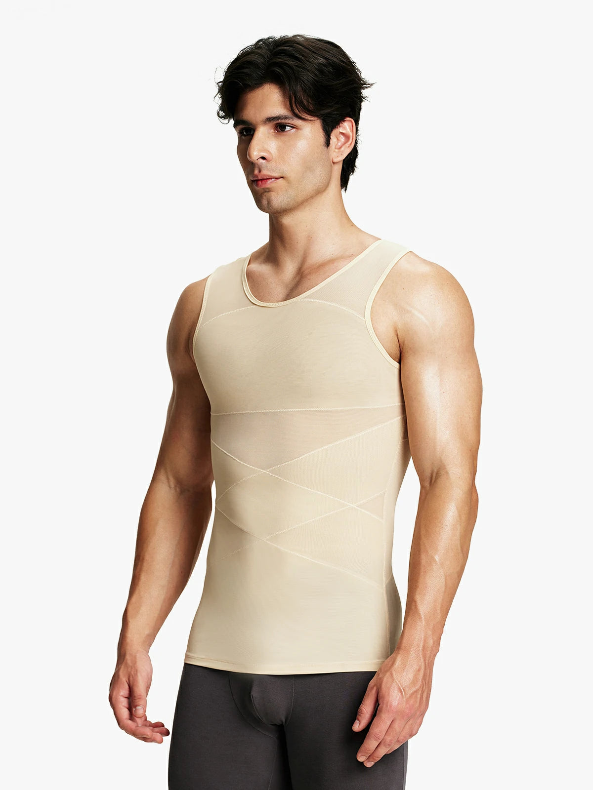 Mesh Breathable Compression Tank Top for Men