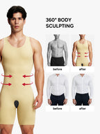 Seamless Comfort Crotch Opening  Full Body Shaper Bodysuit