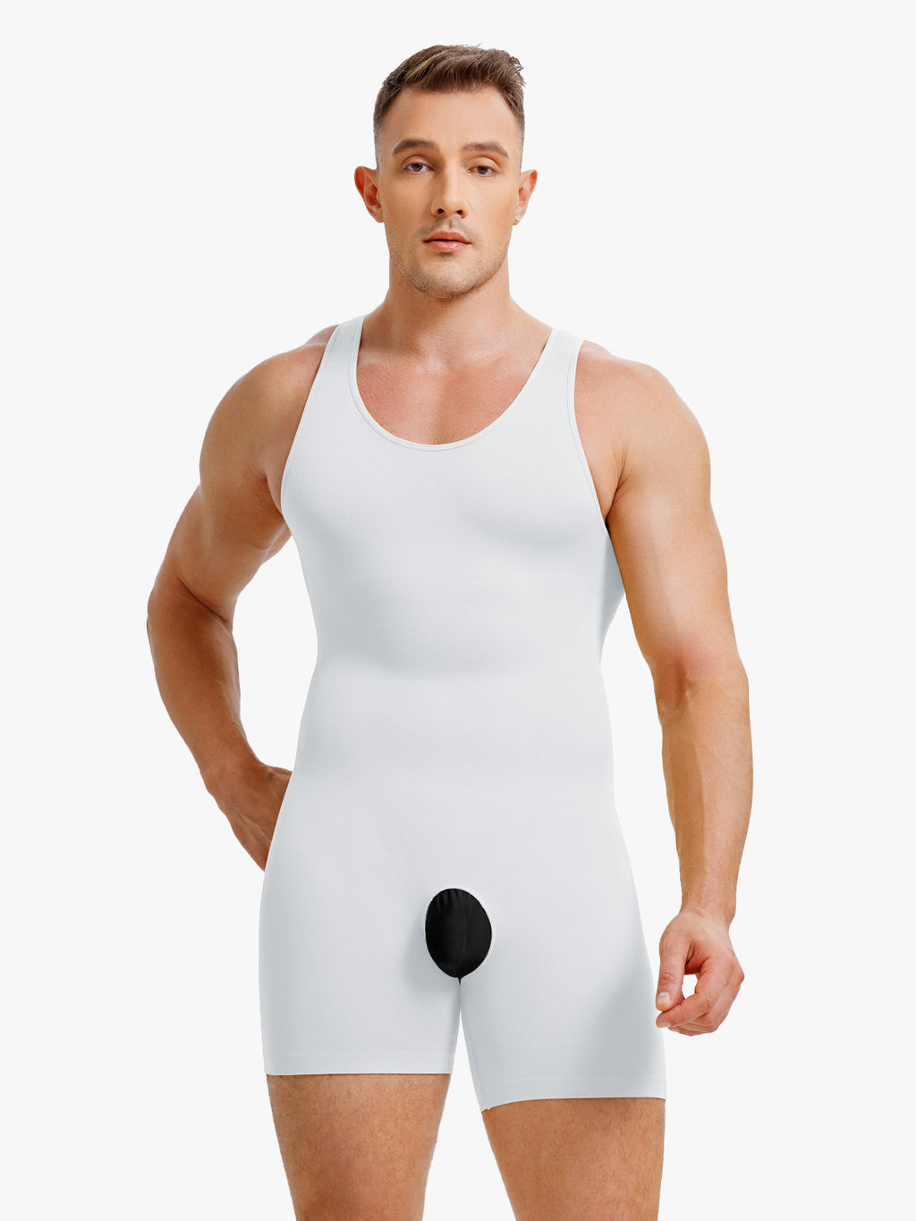 Seamless Comfort Crotch Opening  Full Body Shaper Bodysuit