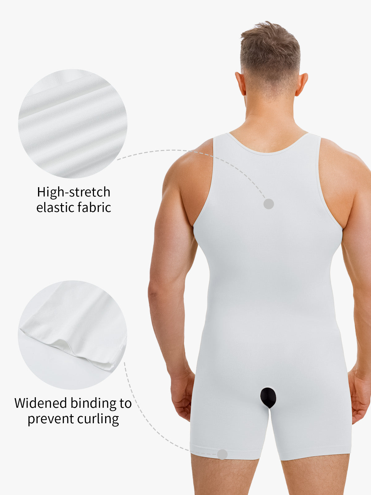 Seamless Comfort Crotch Opening  Full Body Shaper Bodysuit