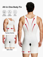 Seamless Comfort Crotch Opening  Full Body Shaper Bodysuit