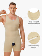 Seamless Comfort Crotch Opening  Full Body Shaper Bodysuit