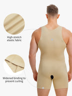 Seamless Comfort Crotch Opening  Full Body Shaper Bodysuit