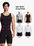 Seamless Comfort Crotch Opening  Full Body Shaper Bodysuit