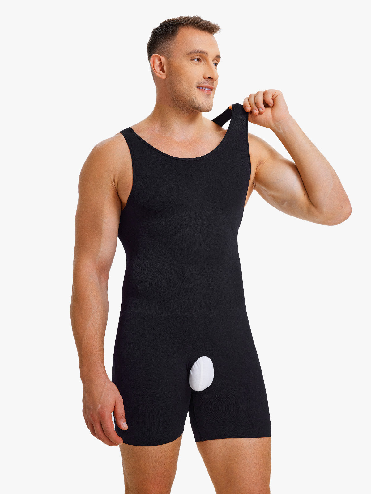 Seamless Comfort Crotch Opening  Full Body Shaper Bodysuit