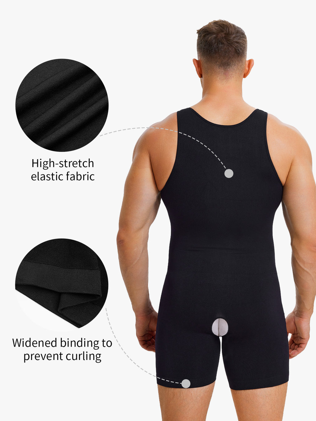 Seamless Comfort Crotch Opening  Full Body Shaper Bodysuit