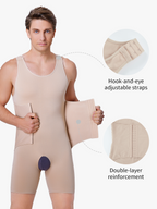 Men's Seamless Double Tummy Control Bodysuit
