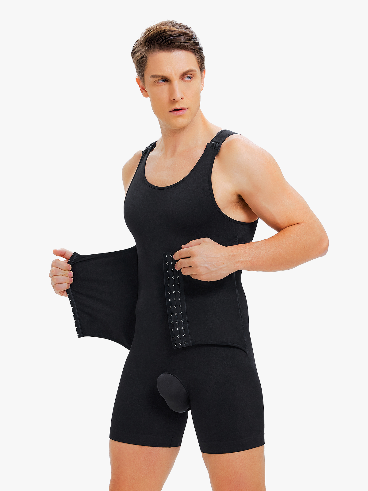 Men's Seamless Double Tummy Control Bodysuit Secondary image