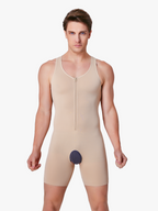 Men's Seamless Zipper Slimming Bodysuit