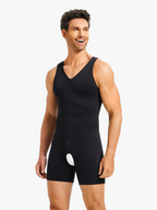 Men's Seamless Zipper Slimming Bodysuit