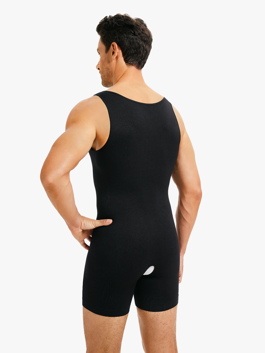 Men's Seamless Zipper Slimming Bodysuit