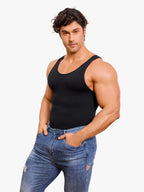 Men's Seamless Crotch Opening Bodysuit