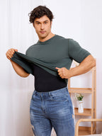 Men's Seamless Crotch Opening Bodysuit