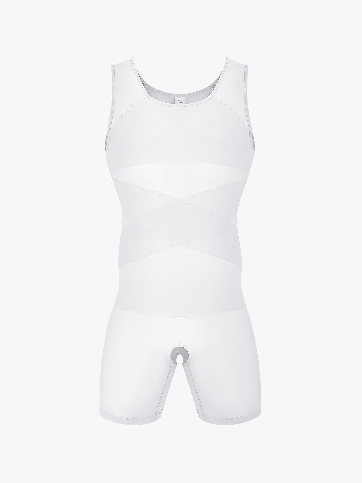 Men's Mesh Tummy Control Bodysuit