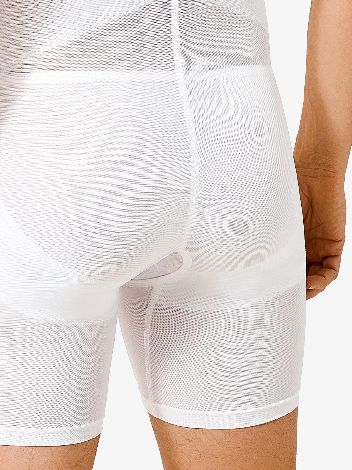 Men's Mesh Tummy Control Bodysuit