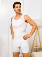 Men's Mesh Tummy Control Bodysuit
