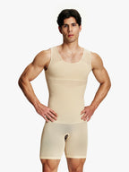 Men's Mesh Tummy Control Bodysuit