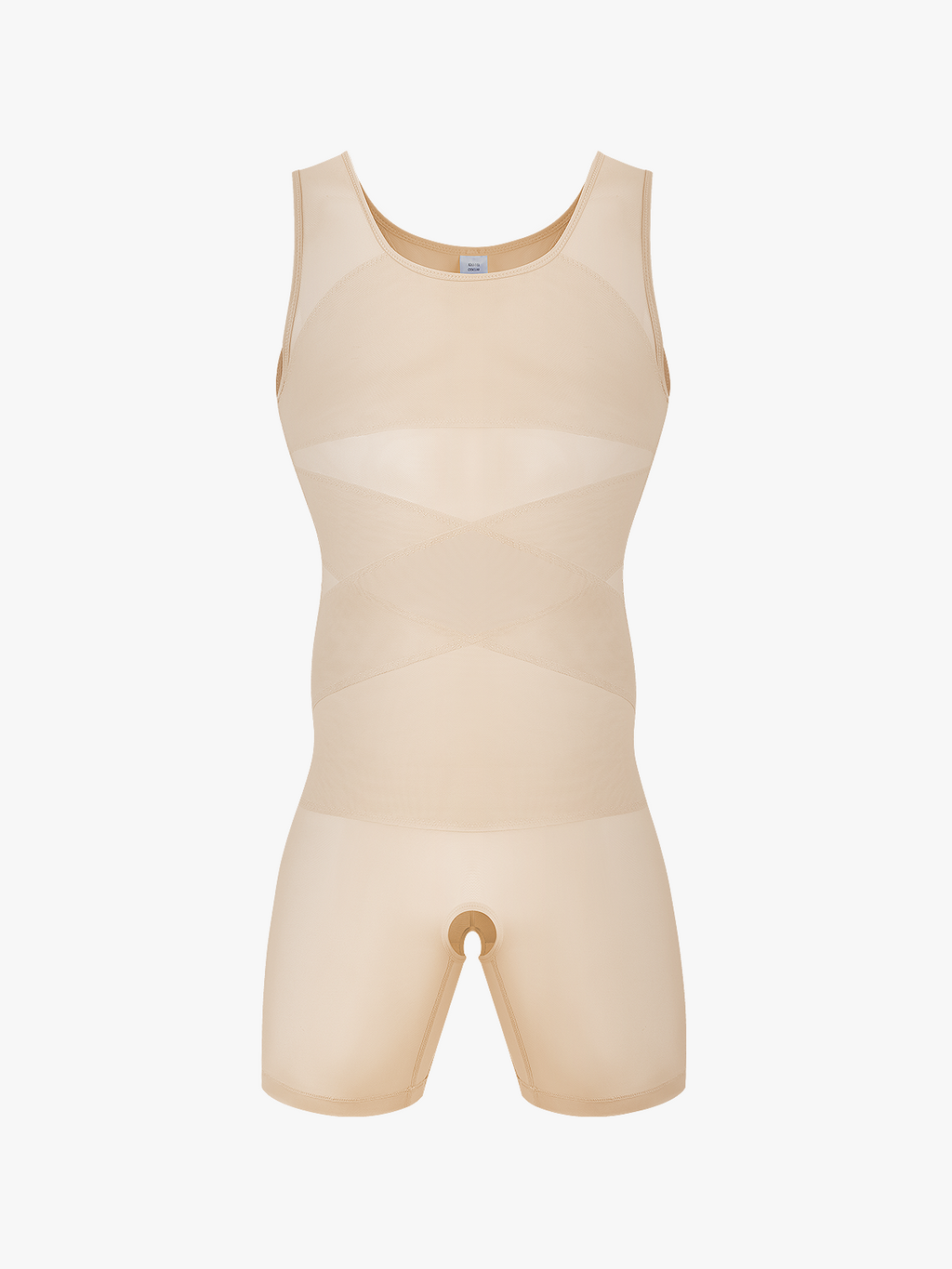 Men's Mesh Tummy Control Bodysuit