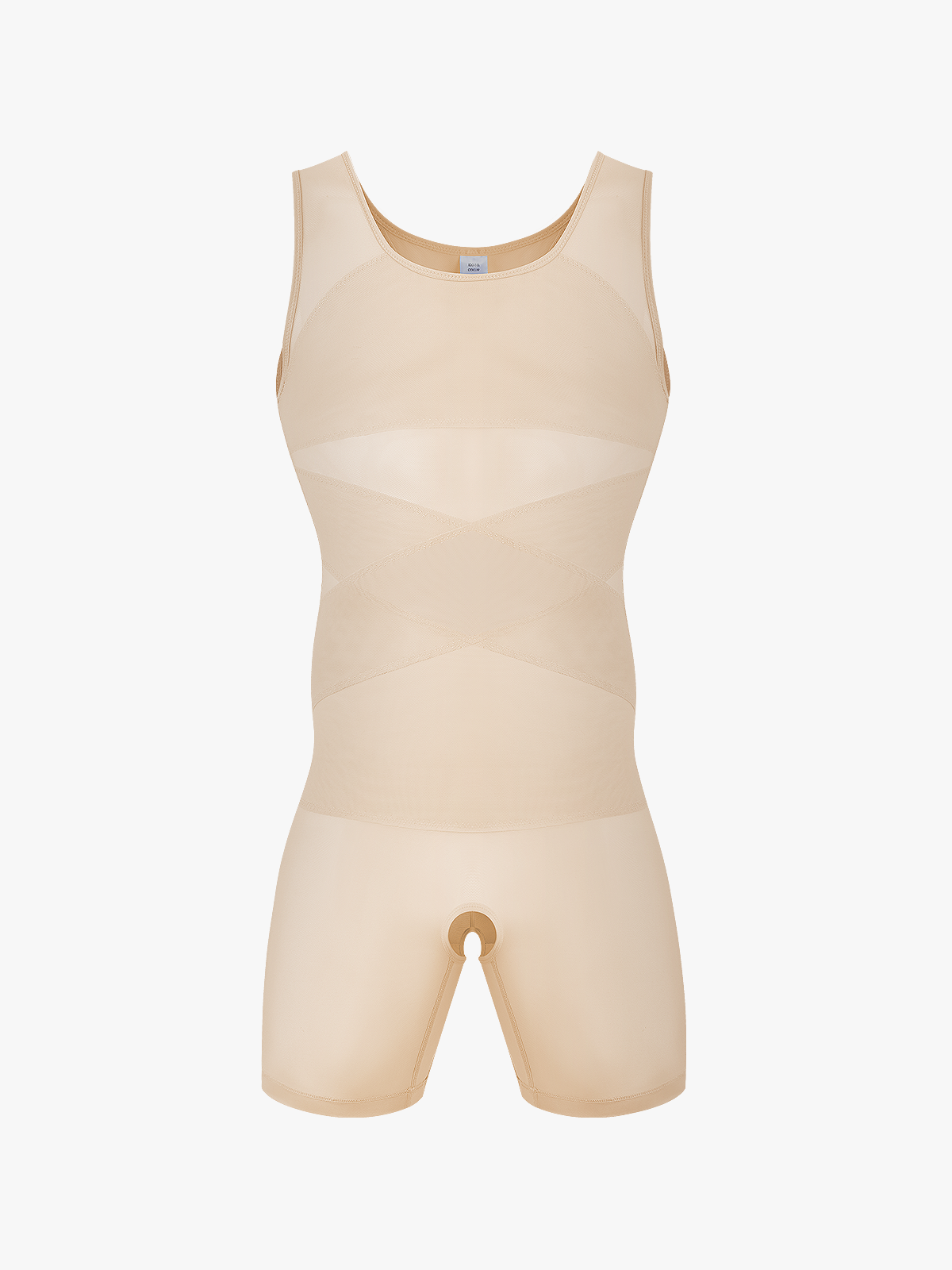 Men's Mesh Tummy Control Bodysuit