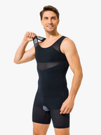 Men's Mesh Tummy Control Bodysuit