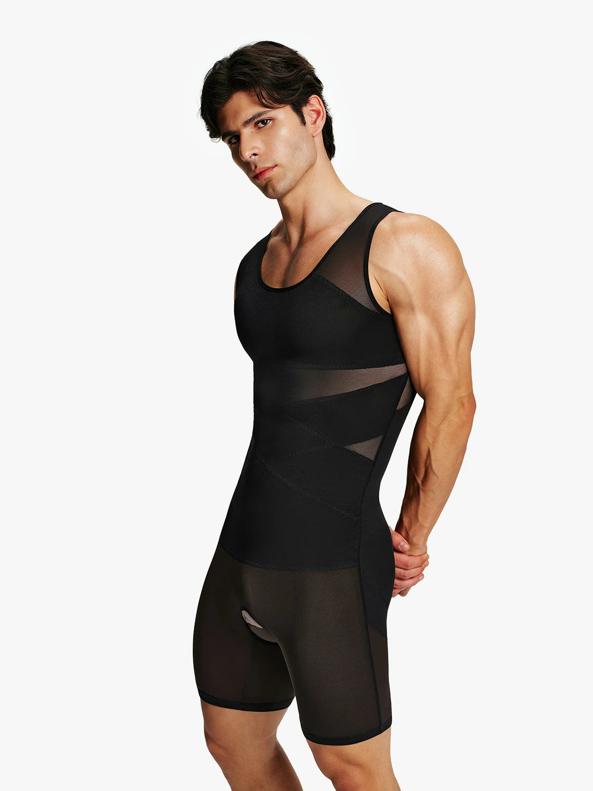 Men's Mesh Tummy Control Bodysuit Secondary image