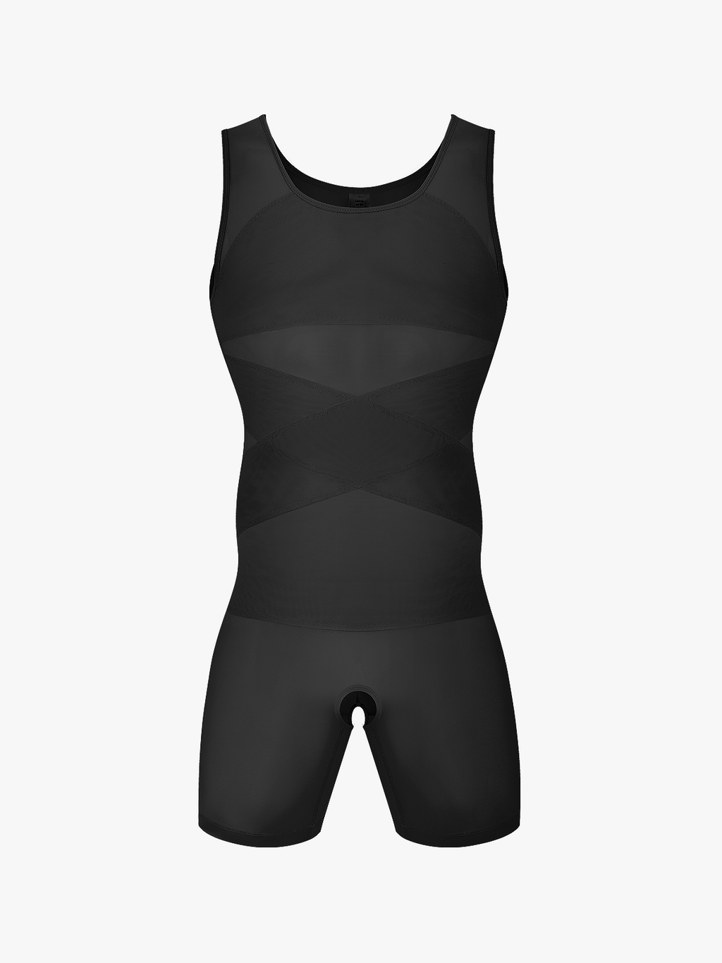 Men's Mesh Tummy Control Bodysuit