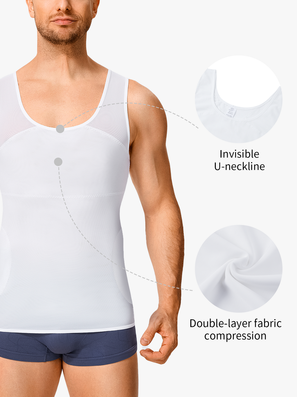 Men's Breathable Tummy Control Tank Top