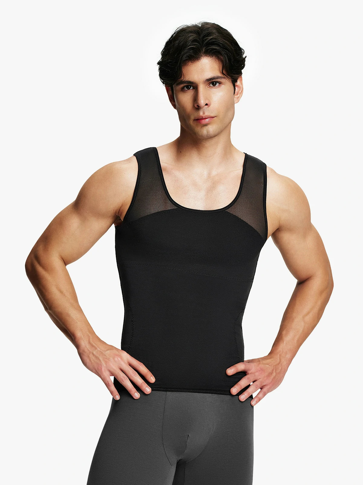 Men's Breathable Tummy Control Tank Top Main image