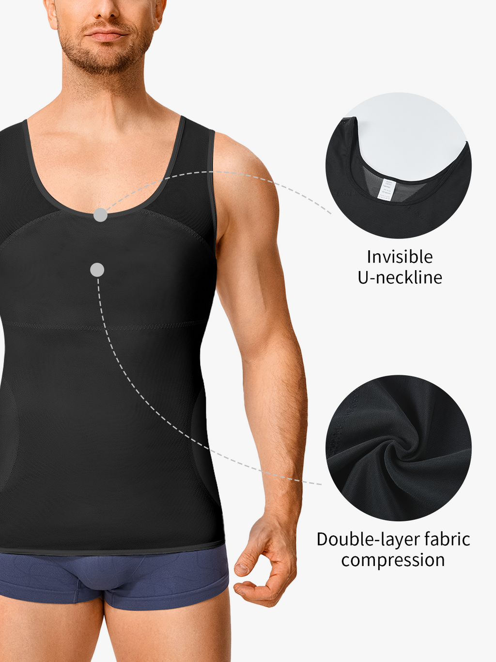Men's Breathable Tummy Control Tank Top