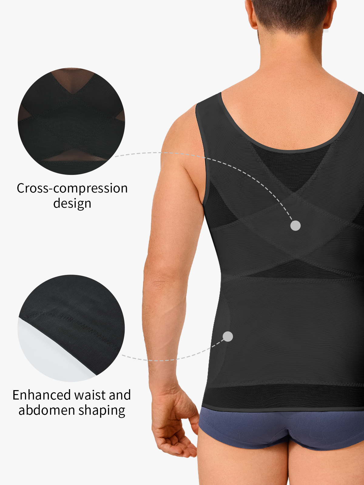 Men's Breathable Tummy Control Tank Top